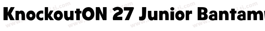 KnockoutON 27 Junior Bantamweight字体转换